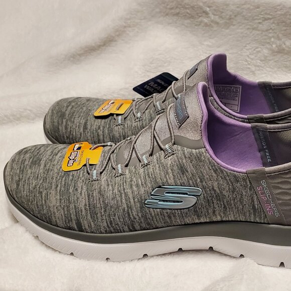 NEW IN BOX Sketchers hands free slip-ins Summit Dazzling Haze (gray) size 9.5 - Picture 9 of 15